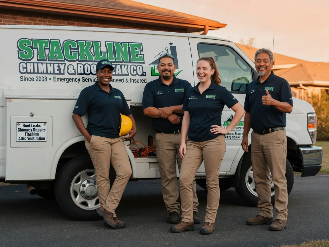 Chimney flashing repair company in Huntersville, NC